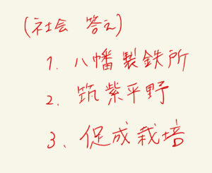 社会科の漢字